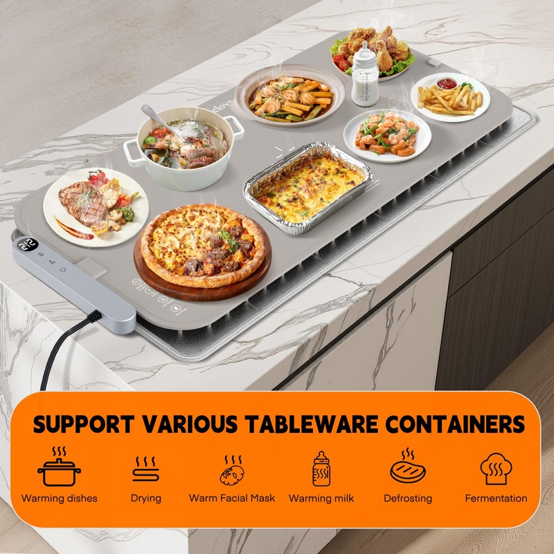 Homelove Warming Mat for Food - Electric Warming Tray with