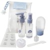 ( ) Manmul Travel Compact Cosmetic Dispensing Container 4-Piece Pouch / ( )만물 여행용 컴팩트 화장품 소분 용기 4종 파우치