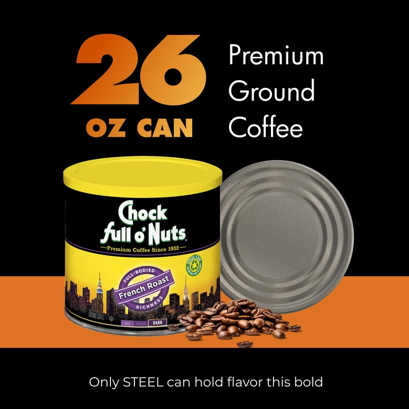 Chock Full o' Nuts French Roast Ground Coffee – Premium