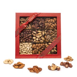Walnut Tree | Assorted Natural Nuts Gift Box | Premium Selection of Natural Nuts Mix Crammed with Vitamins & Minerals | Suitable for Vegans, Vegetarian, Halal, Kosher, & Gluten Free Diets | 550g Pack