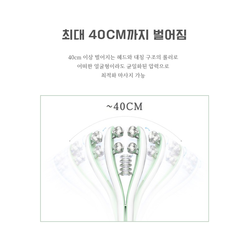 GURAN EMS 페이스롤러 디바이스 마사지기 고주파 브이라인 얼굴 마사지기 GURAN