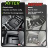 Muslogy Center Console Organizer Fits for 2014-2019 Chevy Silverado/GMC Sierra