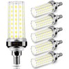 FanNicoo E12 LED Bulb, 6pcs 20W LED Corn Light Bulb