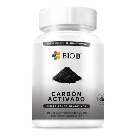 Bio B 60 Cápsulas De Carbón Activado De Coco