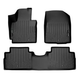 SMARTLINER Custom Fit Floor Mats 2 Row Liner Set Compatible with 2014-2019 Kia Soul