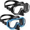 W WSTOO Swim Goggles with Nose Cover,Latest HD 3-Window Wide Vision Lens Snorkel Mask Anti-Fog&Leak for Adults Youth and Kids Swimming Snorkeling Diving