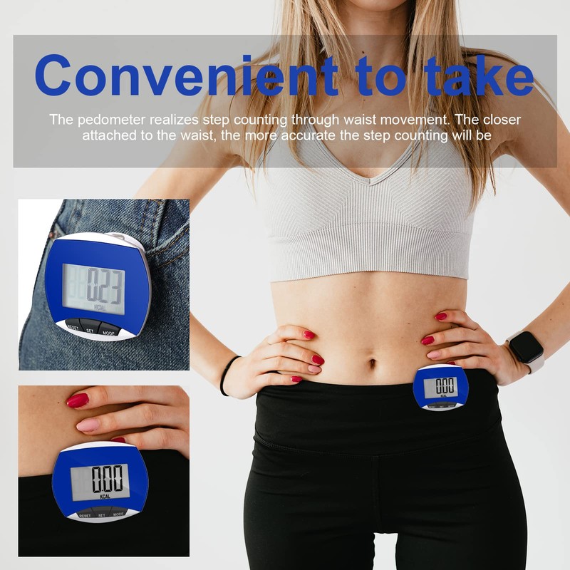 Weewooday 32 Pcs Pedometer for Walking Steps and Miles Simple