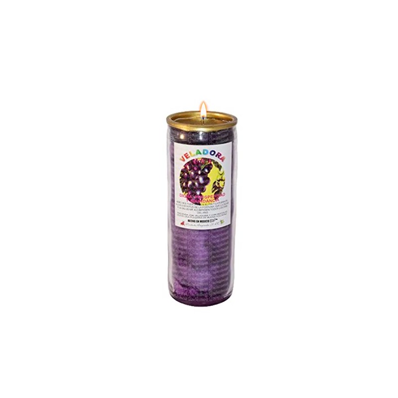 VELADORA DE UVA | ABUNDANCIA, PROSPERIDAD, EXITO, VELA AROMÁTICA DE