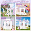 Unbranded Kids Inflatable Bounce House w/Blower, Bouncy Castle w/Slide for
