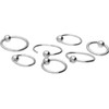 PIERCINGLINE Titanium O-Ring + Bendable Ball Silver Lip Eyebrow Nose