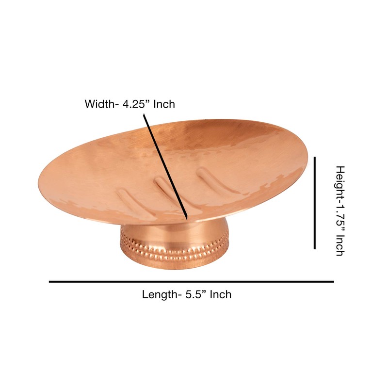 nu steel Copper Hudson Collection Dish, Sink Bar Soap Holder