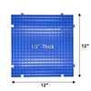 Stained Glass Cutting Mat, Solid Bottom Plastic Grid, Blue, 2