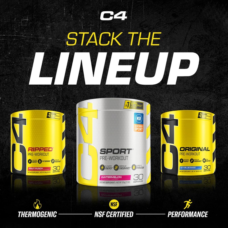 Cellucor C4 Sport Pre Workout Powder Fruit Punch - NSF