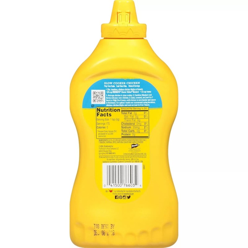 French's Classic Yellow Mustard, 30 oz
