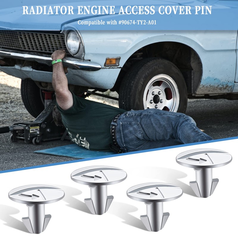 BERNOI 15pcs Lower Engine Shield Cover Bolt Kit, Including 6pcs