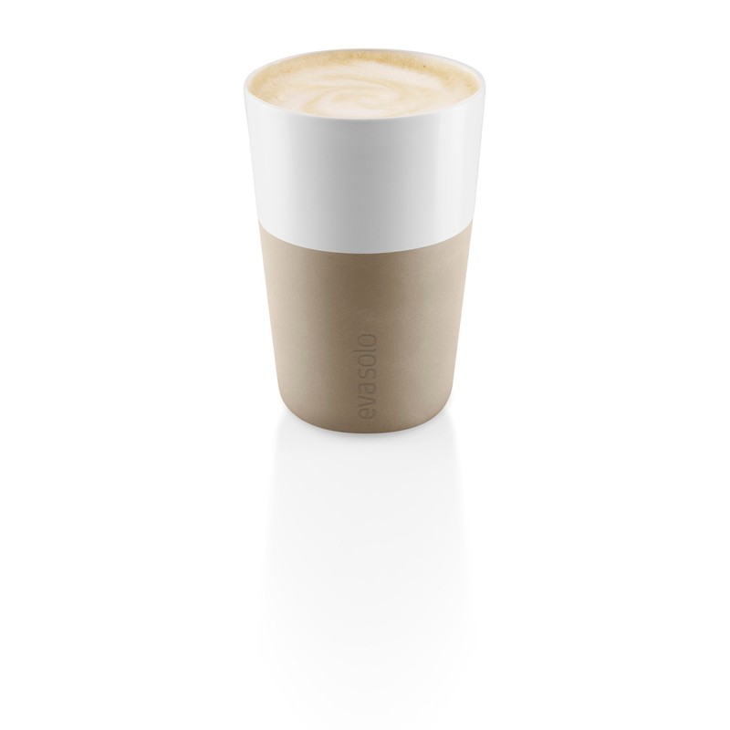 Eva Solo | 2 Cafe Latte tumblers Pearl beige |Silicone-coated