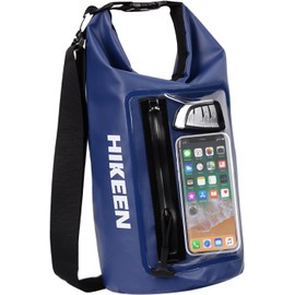 BOOSTEADY Waterproof Dry Bag for Women Men IPX7-5L Lightweight Floating Backpack with Zip Touchscreen Dry Sacks Waterproof Bags for Kayaking, Boating, Camping, Beach,Fishing, Rafting