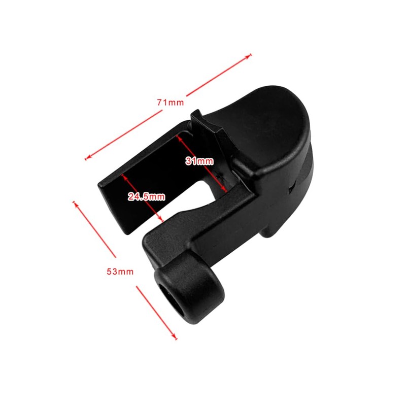 EEYAD 4-Pack Adjustable Pontoon Boat Fender Clips - Black Nylon