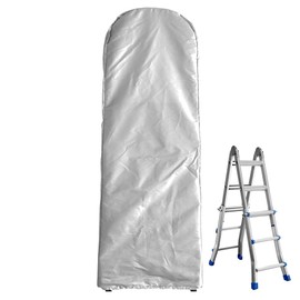 COOSOO Folding Ladder Cover Dustproof Ladder Protector Waterproof with Drawstring for Step Ladder Patio Garden Outdoor Household Ladder Storage Bag Silver