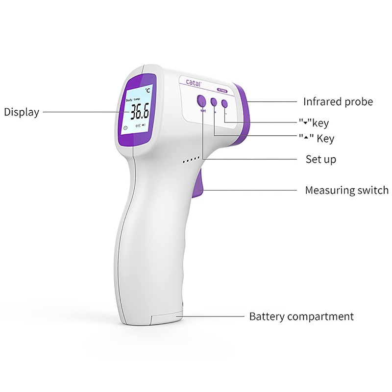 Catal IR Non Contact Infrared Body Thermometer Heat Gun CE