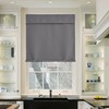 NICETOWN Portable Blackout Small Curtains for Kitchen, Thermal Lnsulated Self-Adhesive