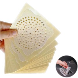 YIXINLYMY Drain Seal, Hair Removal Sheet, Bath, Drainage Gutter, Net, Disposable, Set of 60, Diameter 5.9 x 5.9 inches (15 x 15 cm)