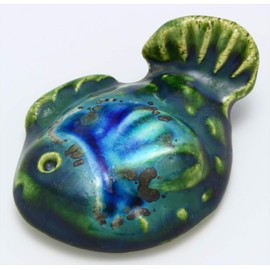 We Will Shoot 魯庵 箸置ki Bronze 釉 6 cm 瀬戸焼 加藤 Leash Bastards Fish Shaped Chopsticks Size 009 – 0015