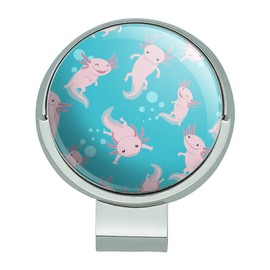 GRAPHICS & MORE Cute Axolotl Mexican Walking Fish Golf Hat Clip with Magnetic Ball Marker