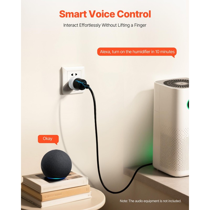 VEVOR Smart Plug, WiFi Smart Outlet Compatible with Alexa and