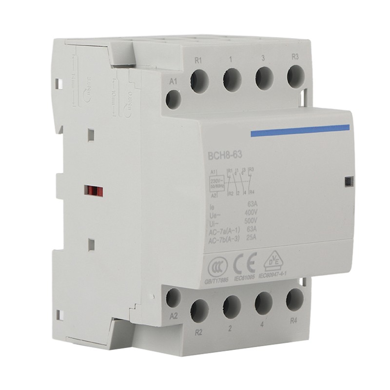 4P 63A 24V/ 50/60Hz Household AC Contactor 2NO2NC (230VAC)
