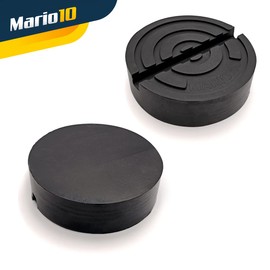 Mario10 Universal Round Hydraulic Jack Stand Rubber Slotted Frame Rail Protector Crimp Welding Protection 105x30mm Rubber Jack Pad Made in EU