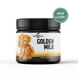 Golden Milk by EvolutionFIT – Made with Curcuma (Turmeric Powder), Delicious Anti-Inflammatory Dietary Supplement for Wellness & Immunity Support, 150g