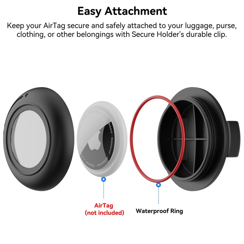 DLENP [3 Pack] AirTag Holder Clip for Kids Backpack -