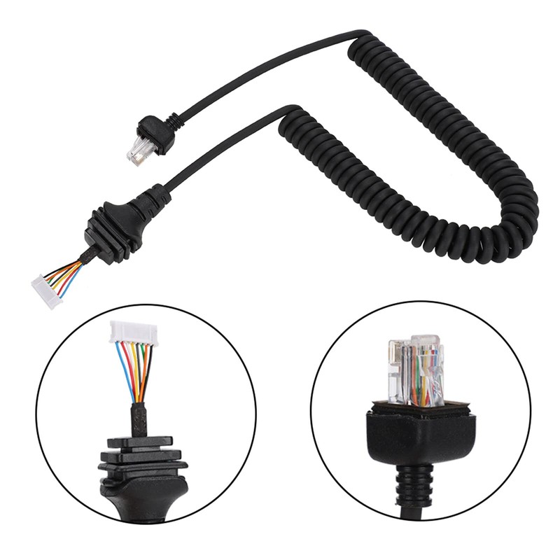 Portable Radio Microphone Microphone Cord Speaker Cable for ICOM HM152/HM154