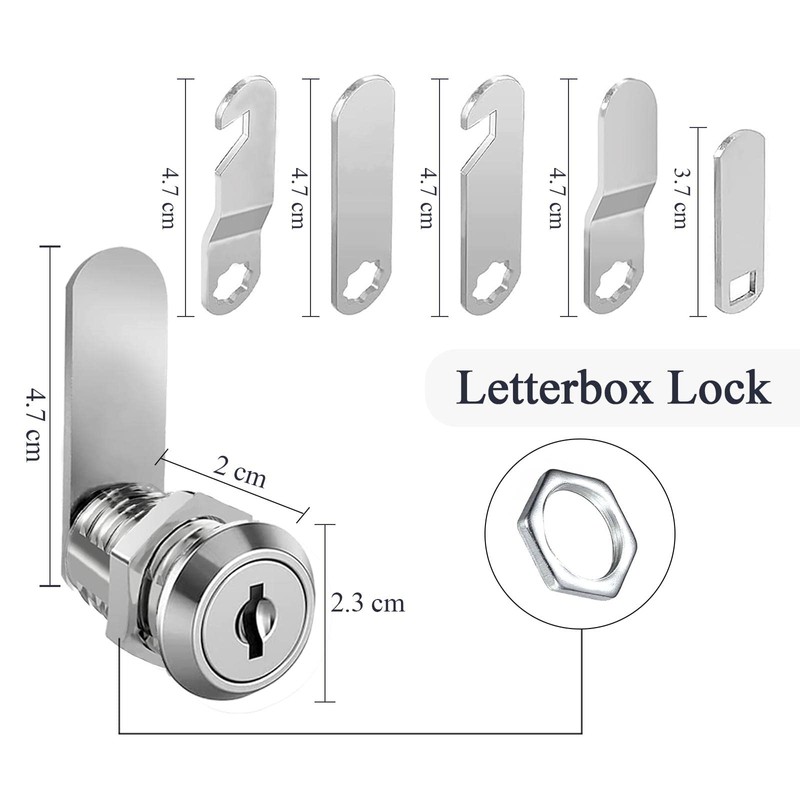 qingmeng Letter Box Lock 20 mm with 5 Different Lock