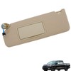 WFLNHB Driver Side Sun Visor with Mirror and Light Beige