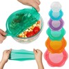Silicone Stretch Lids for Food Storage in Fridge, Reusable Elastic