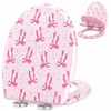 Tudomro Pink Bow Toilet Seat with Soft Round Close Decorative