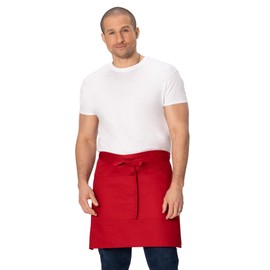 Chef Works Unisex Server Apron, Red, One Size