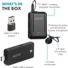 Movo WMX-1-UL-DUO Wireless Lavalier Microphone for Computer, Smartphones, and Tablets-