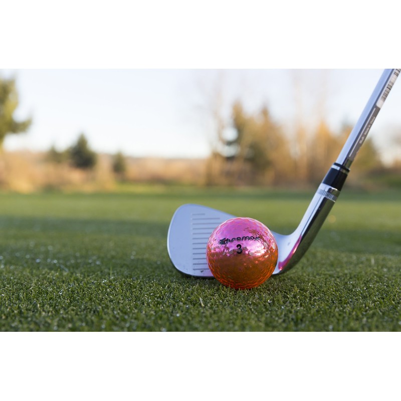 Chromax Metallic M5 Colored Golf Balls (3 Pack Tube), Pink