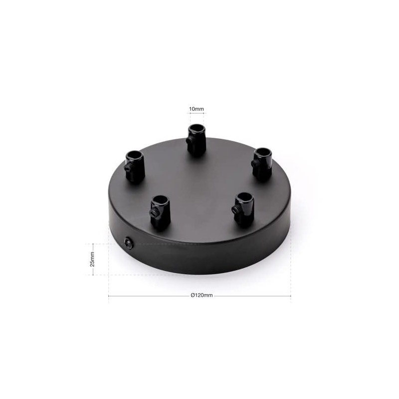 Canopy with 5 Cable Outlets Cover (Diameter 120 mm), Ceiling