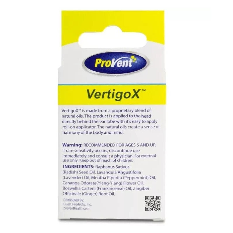 Provent Vertigo X Relief Oil, 0.15 Ounce