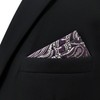 [S&W SHLAX&WING] Men's Dark Purple White Black Color Edge Paisley