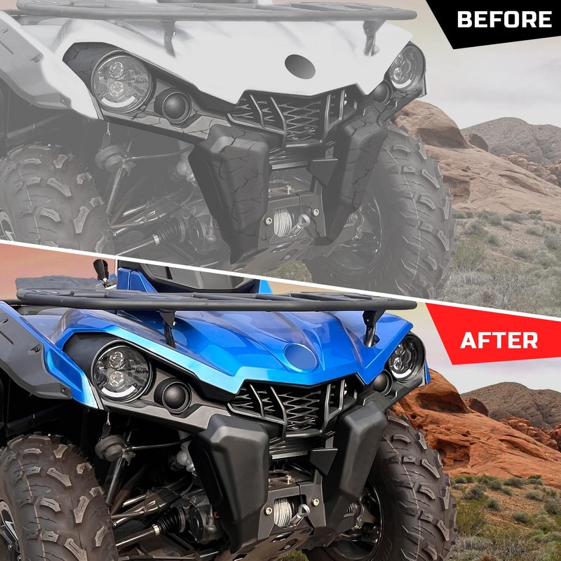 CUSAUTV Front Fascia for Outlander 450 570 2015-2024, Plastic Combined