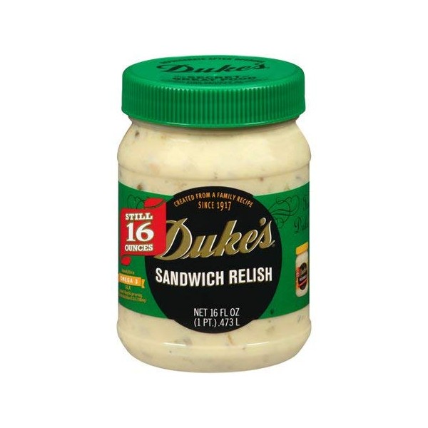 Duke's Sandwich Relish, 16 oz, (3 pack)