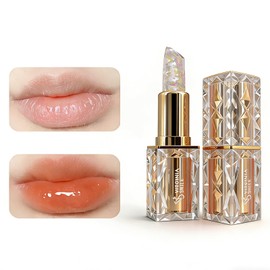 Lynlyulinger Temperature Changing Lipstick, Color Changing Lipstick, Jelly Lipstick, Glossy Lipstick, Natural Color, Long Time Moisturizing Moisturizing, Natural Plant Ingredients, Cling to Lips, Won't Stick to Cup, Won't Fall Off, Lip Care