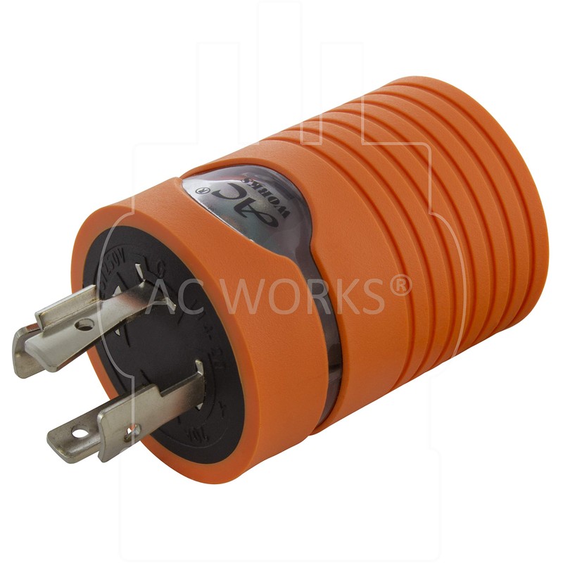 AC WORKS Generator to Transfer Switch L14-30 Inlet Box Adapter