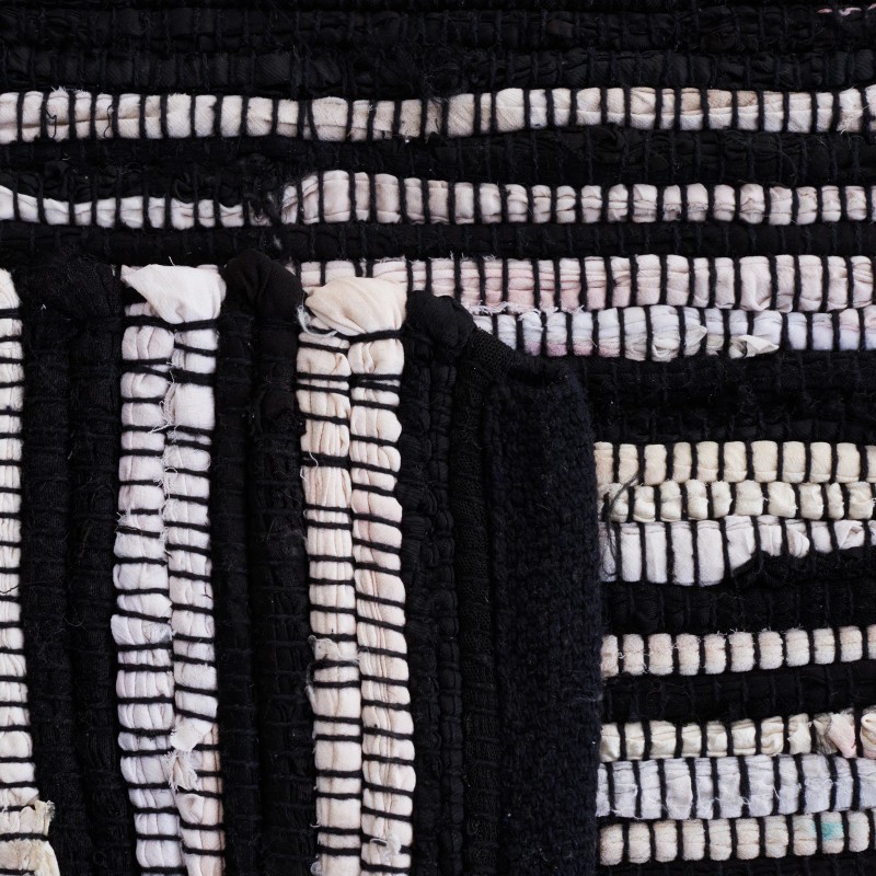 Safavieh Rag Rug BLACK / MULTI 2'-3" X 8' Runner