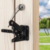Self Locking Gate Latch with Spring Cable Pull, Heavy Duty
